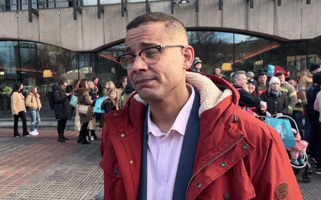 Mr Kebede was one of hundreds of teachers striking today