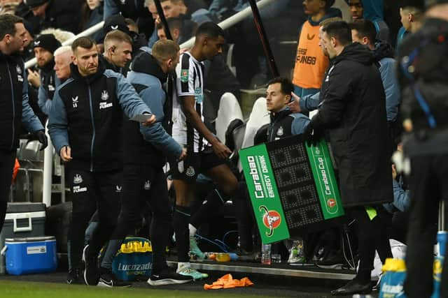 Newcastle United striker Alexander Isak. (Photo by Gareth Copley/Getty Images)