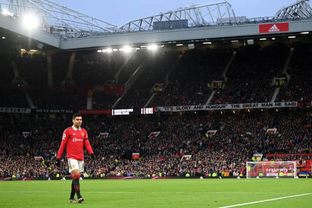 Manchester United midfielder Casemiro. (Photo by Michael Regan/Getty Images)