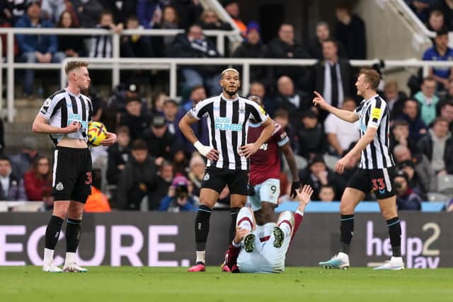 Joelinton returned to St. James’ Park on Sunday