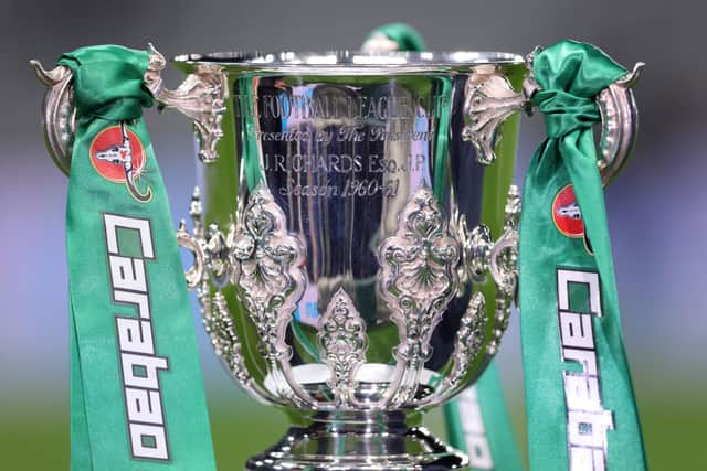 Newcastle United and Manchester United will battle it out for the Carabao Cup on February 26. (Photo by George Wood/Getty Images)