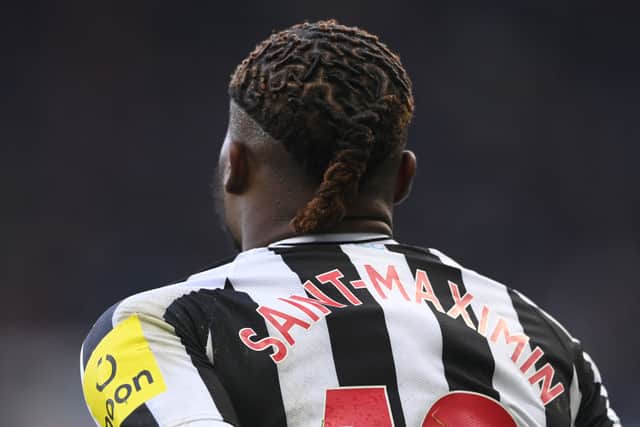 Newcastle United winger Allan Saint-Maximin. (Photo by Stu Forster/Getty Images)