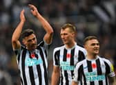 Newcastle United defender Fabian Schar (left). (Photo by ANDY BUCHANAN/AFP via Getty Images)