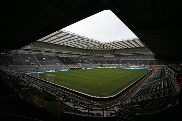 St James’ Park, the home of Newcastle United. (Photo by LINDSEY PARNABY/AFP via Getty Images)