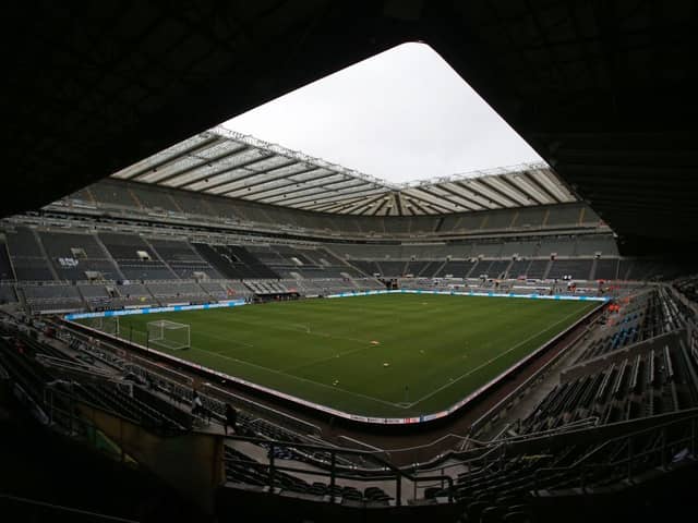 St James’ Park, the home of Newcastle United. (Photo by LINDSEY PARNABY/AFP via Getty Images)