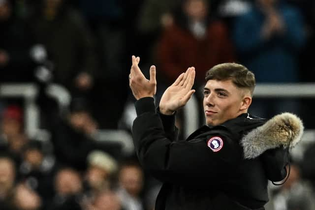 Newcastle United right-back Harrison Ashby. (Photo by PAUL ELLIS/AFP via Getty Images)