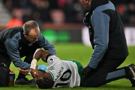 Newcastle United winger Allan Saint-Maximin. (Photo by GLYN KIRK/AFP via Getty Images)