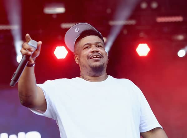 NEW YORK, NY - SEPTEMBER 16:  Rapper David Jude Jolicoeur of De La Soul performs onstage during the Meadows Music And Arts Festival - Day 2 at Citi Field on September 16, 2017 in New York City.  (Photo by Roy Rochlin/Getty Images)