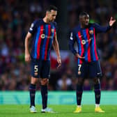 Sergio Busquets and Ousmane Dembele are not available for Barcelona against Manchester United. Credit: Getty.