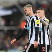 Bruno Guimaraes received a red card against Southampton at St James’ Park (Image: Getty Images)