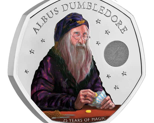 The Royal Mint has launched a new coin featuring Albus Dumbledore and King Charles as part of a new Harry Potter themed collection. The monarch’s likeness features on the “heads” of the special 50p, while the Hogwarts headmaster features on the other side. 