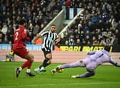 Newcastle United striker Callum Wilson. (Photo by OLI SCARFF/AFP via Getty Images)