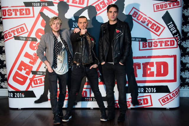 James Bourne, Matt Willis and Charlie Simpson pictured during 2016 comeback. (Getty Images)