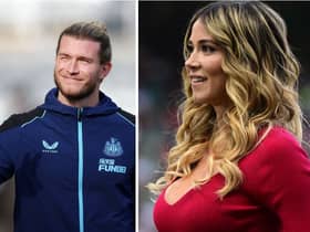 Loris Karius and Diletta Leotta.