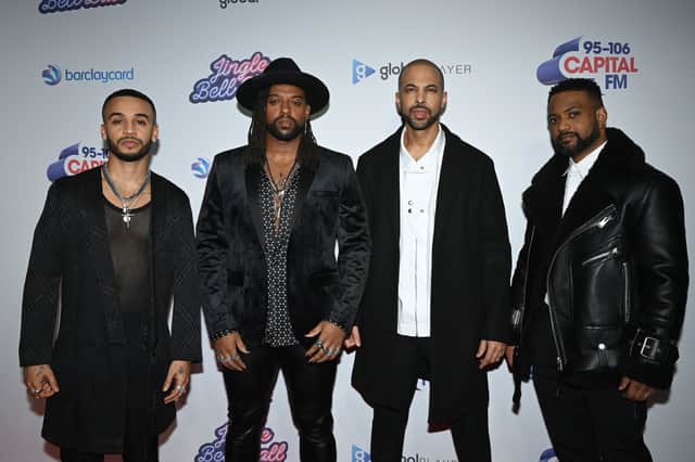JLS pictured at the 2021 Jingle Bell Ball. (Getty Images)