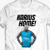 Loris Karius t-shirts designed by Newcastle based company Last Night of Freedom.