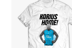 Loris Karius t-shirts designed by Newcastle based company Last Night of Freedom.