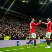 Manchester United pair Marcus Rashford and Anthony Martial. Photo by Ash Donelon/Manchester United via Getty Images)