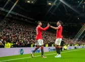 Manchester United pair Marcus Rashford and Anthony Martial. Photo by Ash Donelon/Manchester United via Getty Images)