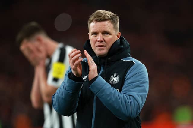 Newcastle United head coach Eddie Howe. (Photo by Eddie Keogh/Getty Images)