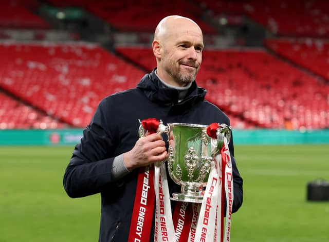 Manchester United boss Erik ten Hag.  (Photo by Julian Finney/Getty Images)