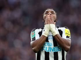 Newcastle United winger Allan Saint-Maximin.  (Photo by Julian Finney/Getty Images)