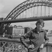Brendan Foster pictured in front of the Tyne Bridge in 1975.