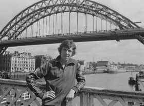 Brendan Foster pictured in front of the Tyne Bridge in 1975.
