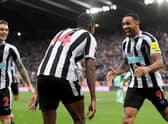 Newcastle United attacking pair Alexander Isak (left) and Callum Wilson (right). (Photo by Stu Forster/Getty Images)