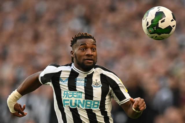 Newcastle United winger Allan Saint-Maximin. (Photo by GLYN KIRK/AFP via Getty Images)
