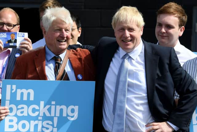 Boris Johnson and his father Stanley