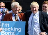 Boris Johnson and his father Stanley