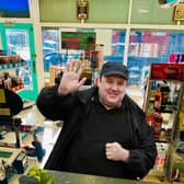 Peter Kay’s ‘visit’ to McCartney’s Sweet Shop in Forest Hall.