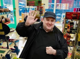 Peter Kay’s ‘visit’ to McCartney’s Sweet Shop in Forest Hall.
