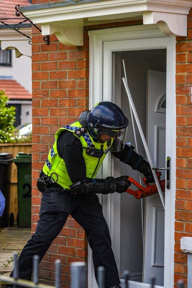 Raids were carried out across the North East. 