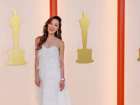 HOLLYWOOD, CA - MARCH 12: Michelle Yeoh attends the 95th Academy Awards at the Dolby Theatre on March 12, 2023 in Hollywood, California. (Allen J. Schaben / Los Angeles Times via Getty Images)