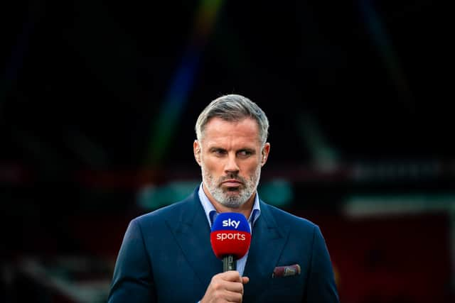 Jamie Carragher felt Nick Pope was lucky to avoid a red card on Sunday (Photo by Ash Donelon/Manchester United via Getty Images)