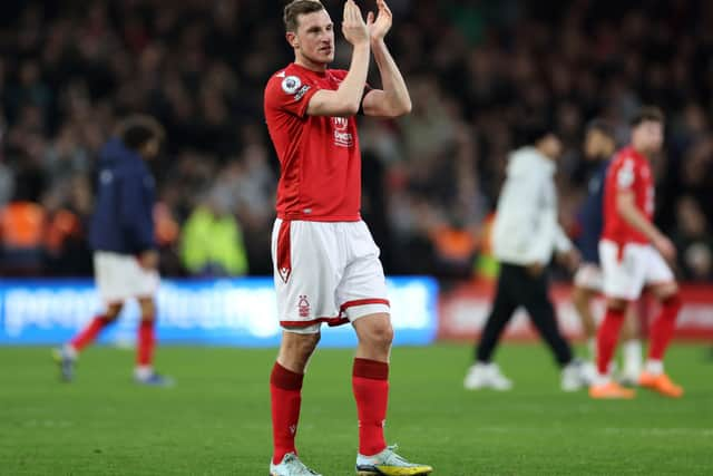 Chris Wood joined Nottingham Forest from Newcastle United in January. (Photo by Catherine Ivill/Getty Images)