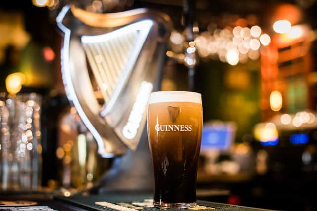 Guinness is a famous drink to have around St Patrick’s Day 