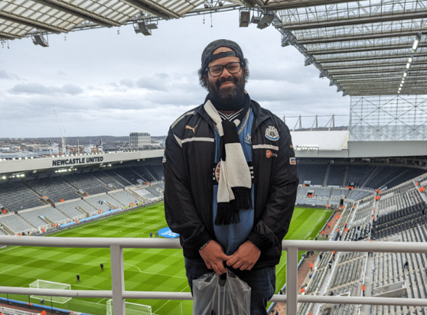 Justin had been waiting nearly 30 years for his first trip to St James’ Park (Image: Justin Pierre Robert)