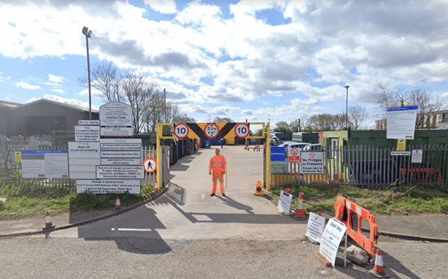 Brunswich household waste and recycling centre. 