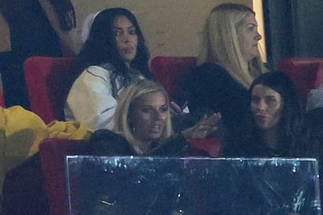 Kim Kardashian watching Arsenal at the Emirates. (Sky Sports) 