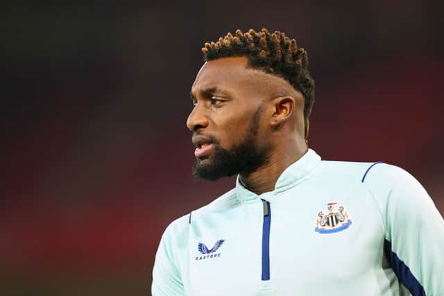 Newcastle United winger Allan Saint-Maximin. (Photo by Laurence Griffiths/Getty Images)