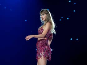 Taylor Swift performs onstage for the opening night of “Taylor Swift | The Eras Tour” at State Farm Stadium on March 17, 2023 in Swift City, ERAzona (Glendale, Arizona). Credit: Getty Images