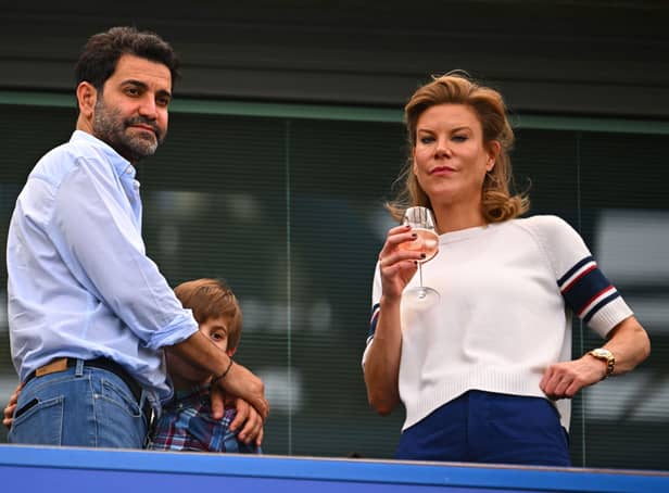 Newcastle United co-owners Mehrdad Ghodoussi (left) and Amanda Staveley (right)
