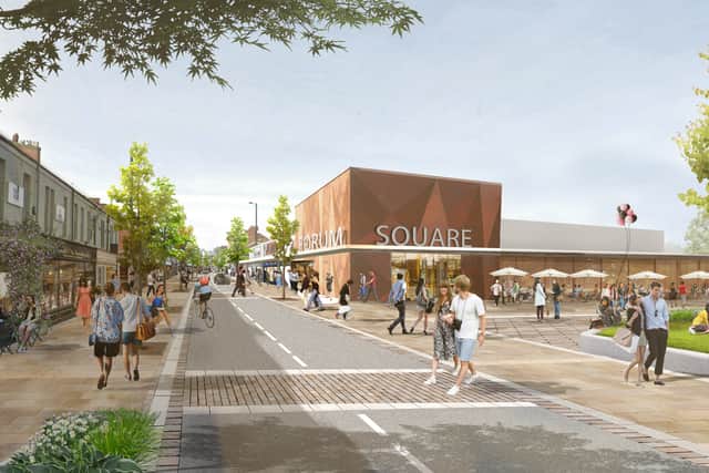 A CGI of how Wallsend High Street could look under the plans. Photo: North Tyneside Council. 