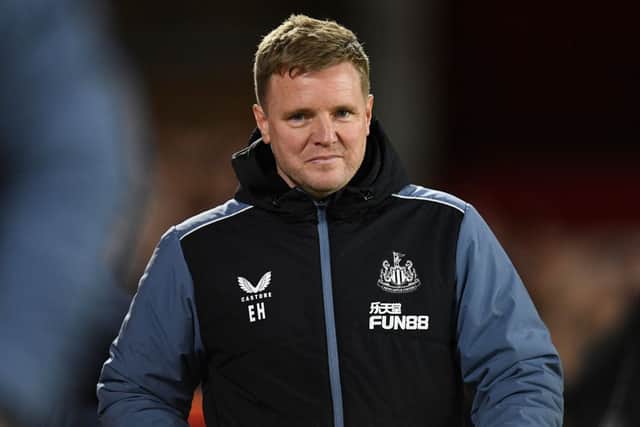 Newcastle United head coach Eddie Howe. (Photo by OLI SCARFF/AFP via Getty Images)