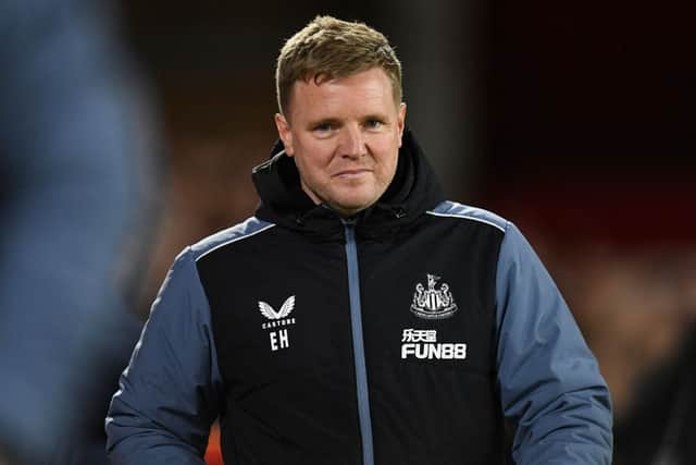 Newcastle United head coach Eddie Howe.  (Photo by OLI SCARFF/AFP via Getty Images)