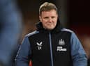 Newcastle United head coach Eddie Howe.  (Photo by OLI SCARFF/AFP via Getty Images)