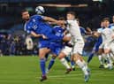 NAPLES, ITALY - MARCH 23: Bryan Cristante of Italy battles for possession with Kieran Trippier of England during the UEFA EURO 2024 qualifying round group C match between Italy and England at Stadio Diego Armando Maradona on March 23, 2023 in Naples, Italy. (Photo by Francesco Pecoraro/Getty Images)